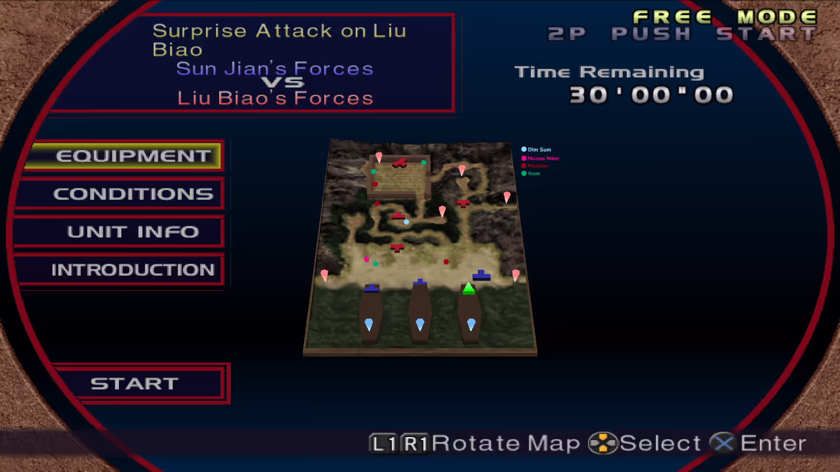 Surprise Attack on Liu Biao Map